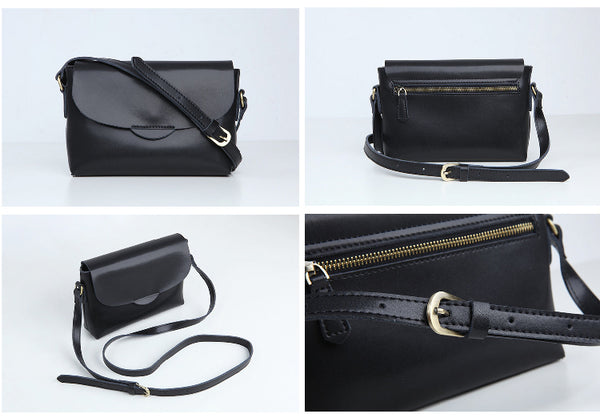 Handmade Flap Bag Women's Leather Crossbody Bags Purses For Women Minimalist