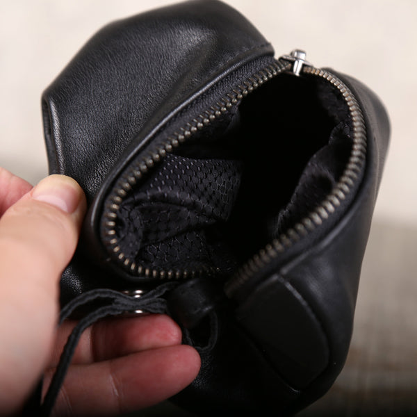 Handmade Genuine Leather Digital Package Coin Purse Wallets Clutches Purse Women Men fine