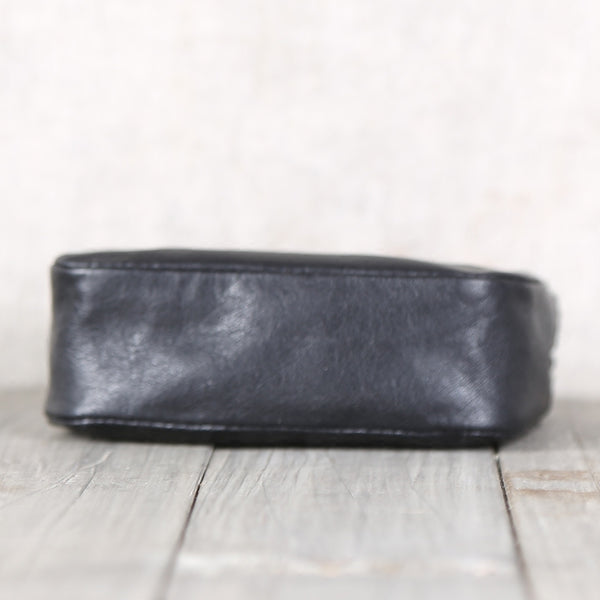 Handmade Genuine Leather Short Coin Card Wallets Clutches Purse Women Men card holder