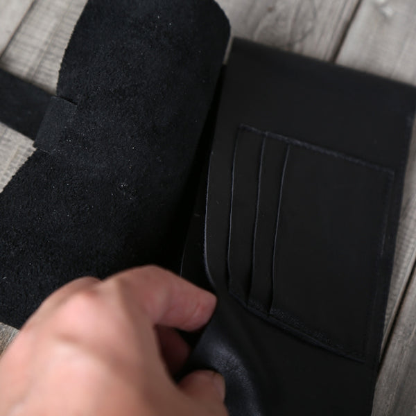 Handmade Genuine Leather Wallet Clutches Card Wallets Purses Women Men fashionable