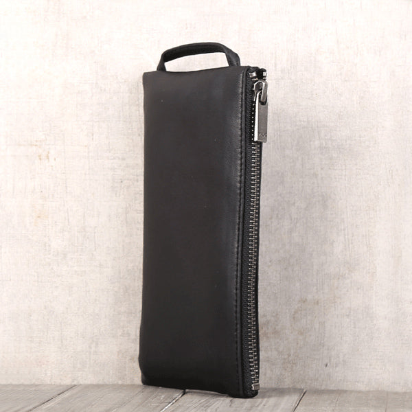 Handmade Genuine Leather Wallet Clutches Handbags Phone Case Women Men Vintage