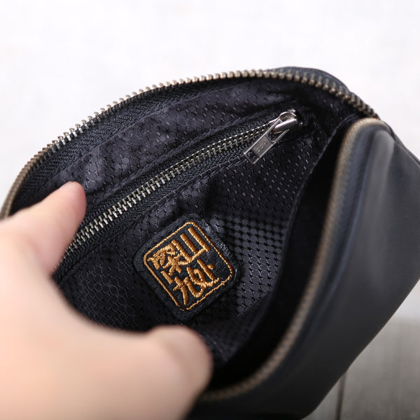 Black Leather Womens Long Zip Wallet Purse Leather Wallets for Women