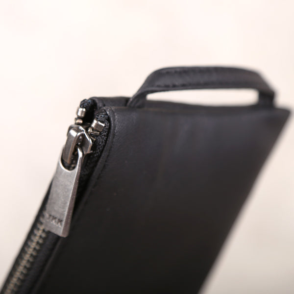 Handmade Genuine Leather Wallet Clutches Handbags Phone Case Women Men fashionable