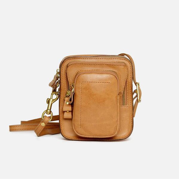 Handmade Ladies Cowhide Leather Crossbody Purse Cross Shoulder Bag For Women Accessories