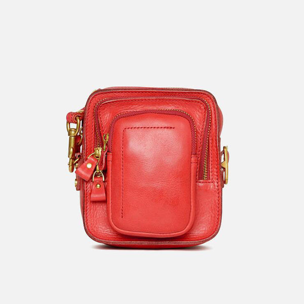 Handmade Ladies Cowhide Leather Crossbody Purse Cross Shoulder Bag For Women Best