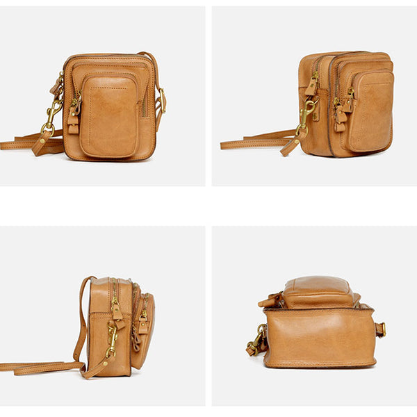 Handmade Ladies Cowhide Leather Crossbody Purse Cross Shoulder Bag For Women Designer