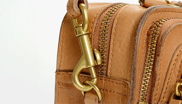 Handmade Ladies Cowhide Leather Crossbody Purse Cross Shoulder Bag For Women Handmade