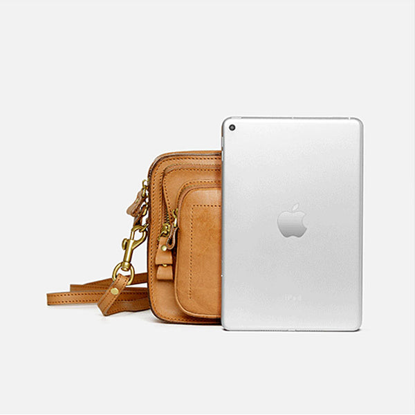 Handmade Ladies Cowhide Leather Crossbody Purse Cross Shoulder Bag For Women Quality