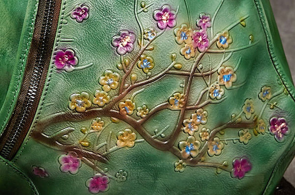 Handmade Ladies Genuine Leather Backpack Purse Small Rucksack Bag For Women Designer