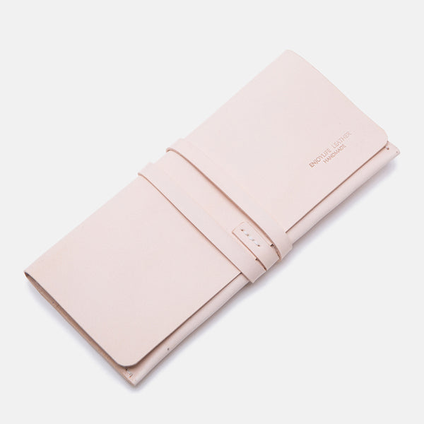 Handmade Ladies Pink Leather Long Wallets Clutch Bags Purses for Women best