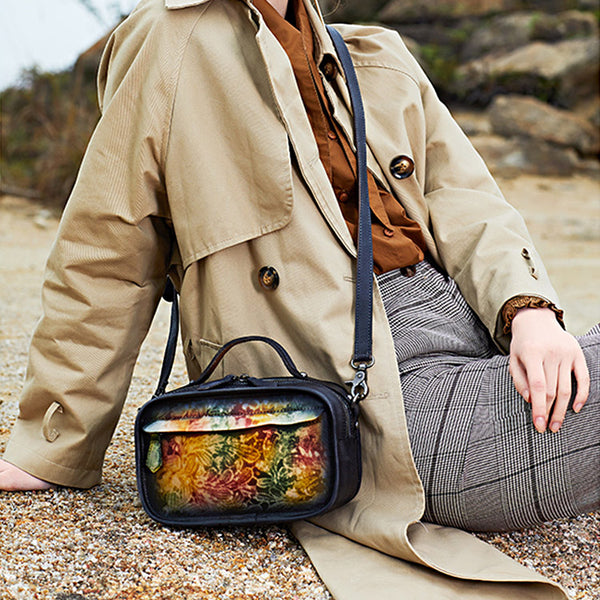 Handmade Leather Crossbody Bags Shoulder Bag Purses for Women cool