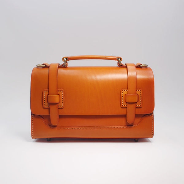 Handmade Leather Handbag Crossbody Messenger Bags Cambridge Satchel Purses Women