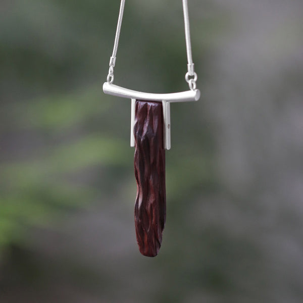 Handmade Rosewood Pendant Long Necklace Jewelry Accessories Gifts For Women Men