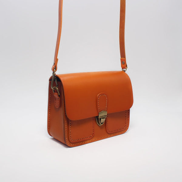Handmade Womens Leather Crossbody Bags Purse Shoulder Bag for Women