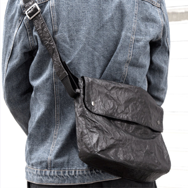 Handmade Soft Genuine Leather Messenger Bag Crossbody Bags Purses Women Unique