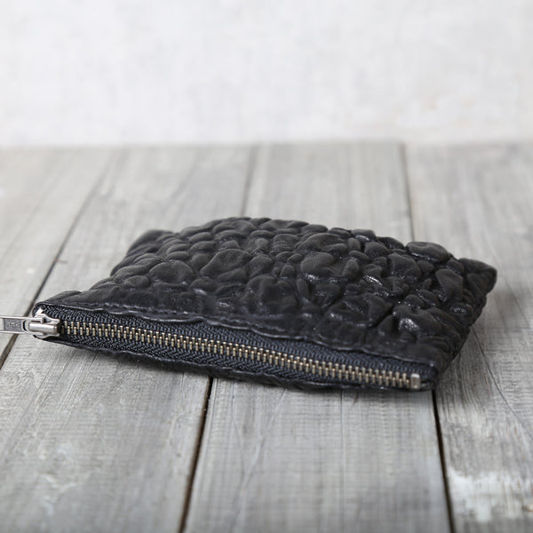 Unique Women Small Leather Wallet Black Leather Card Wallets for Women