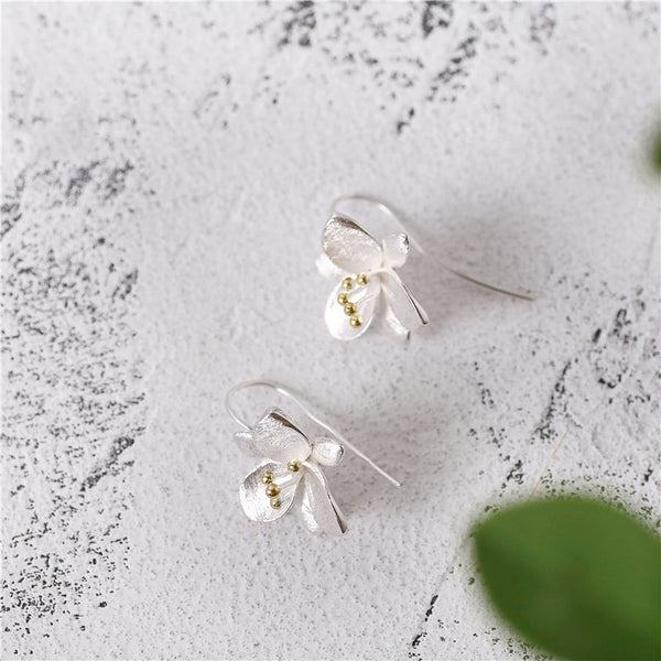 Handmade Sterling Silver Hook Dangle Earrings Jewelry Accessories Gifts For Women