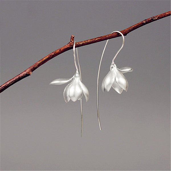 Handmade Sterling Silver Hook Dangle Earrings Jewelry Accessories Gifts Women