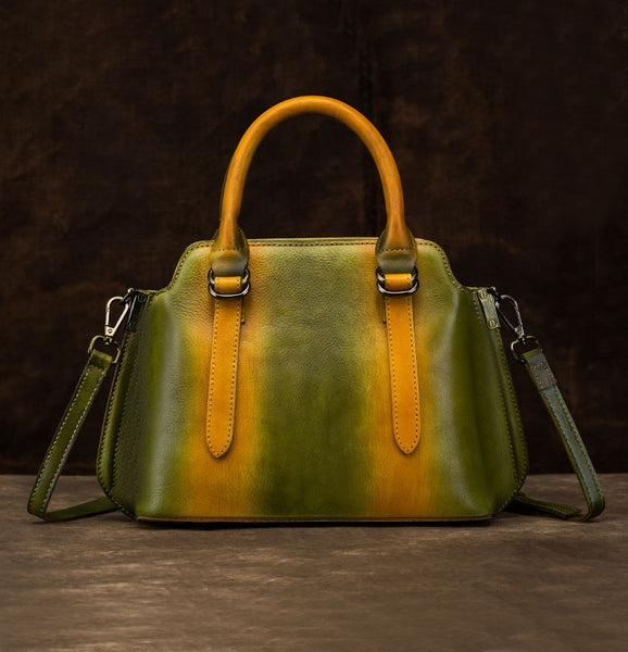 Handmade Women's Genuine Leather Handbags Designer Cross Shoulder Bag Sale For Women Funky