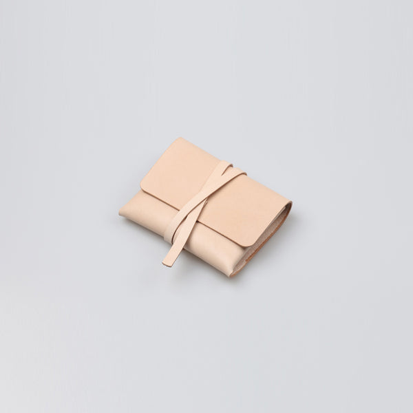 Handmade Womens Beige Small Leather Wallets Coin Purse for Women Handmade