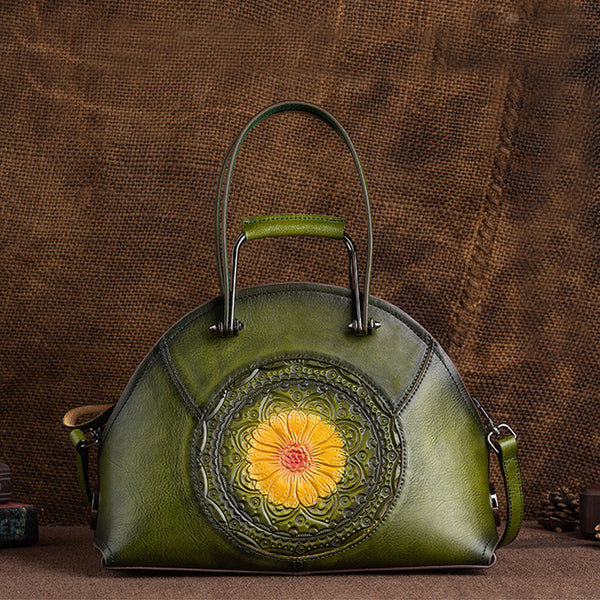 Handmade Womens Genuine Leather Handbags Small Crossbody Purse For Women Beautiful