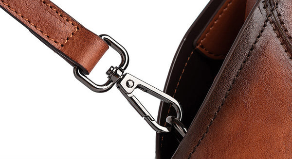 Handmade Womens Genuine Leather Handbags Small Crossbody Purse For Women Durable