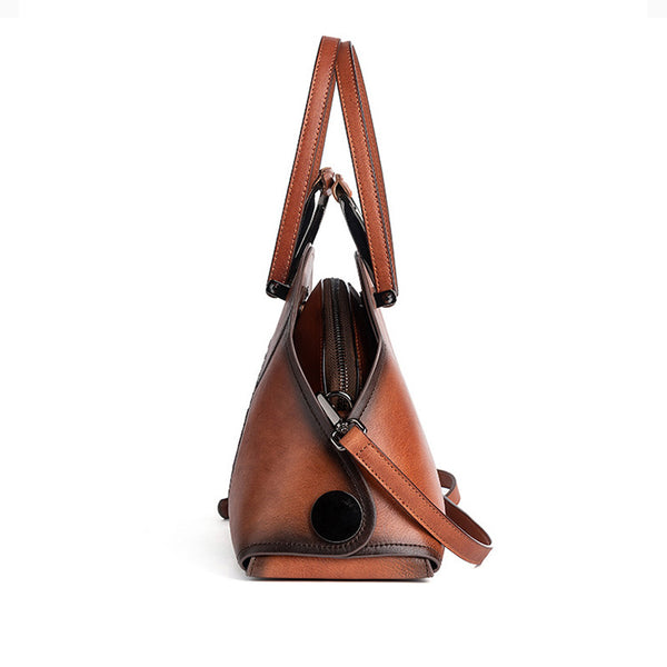 Handmade Womens Genuine Leather Handbags Small Crossbody Purse For Women Fashion