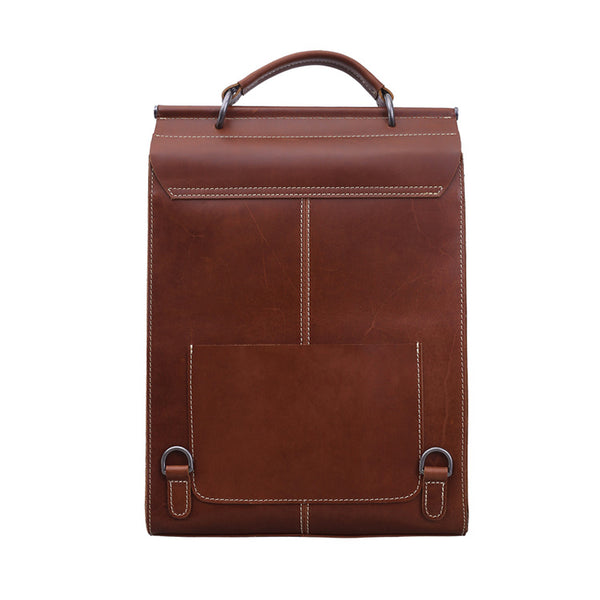 Handmade Womens Leather Backpack Bag Laptop Backpacks Book Bag Purse for Women cool