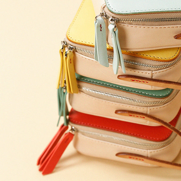 Handmade Womens Leather Crossbody Bags Cute Shoulder bag for Women