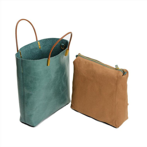 Handmade Womens Leather Crossbody Tote Bag Handbags Purse For Women Fashion