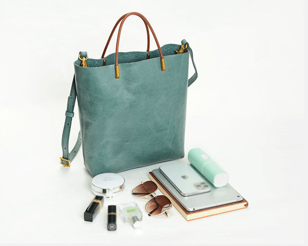 Handmade Womens Leather Crossbody Tote Bag Handbags Purse For Women Quality