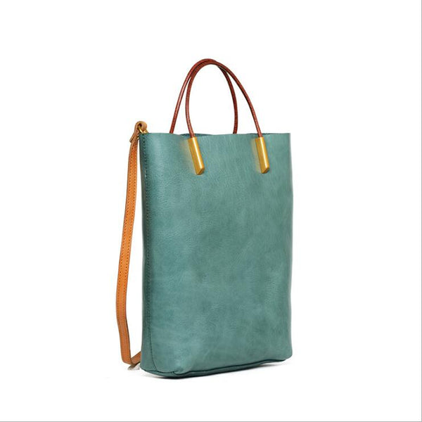 Handmade Womens Leather Work Tote Bag Handbags For Women