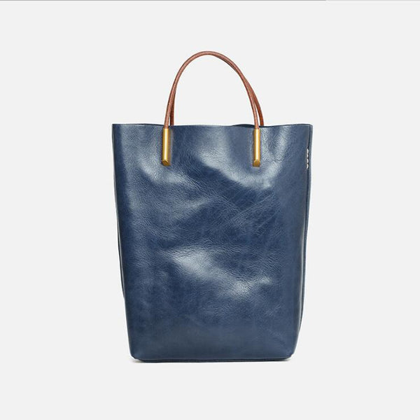 Handmade Womens Leather Work Tote Bag Handbags For Women Fashion