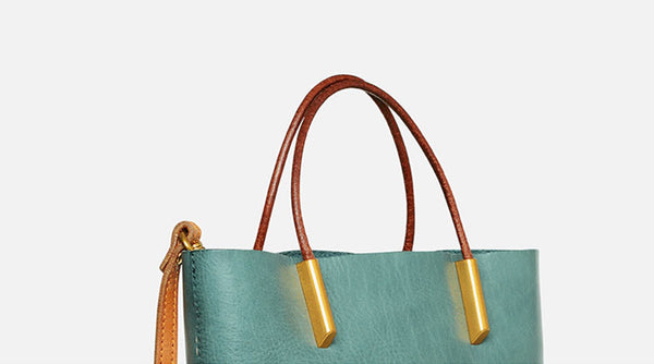 Handmade Womens Leather Work Tote Bag Handbags For Women