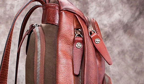Ladies Anti Theft Leather Backpack Purse With Headphone Cable Hole Rucksack for Women Nice