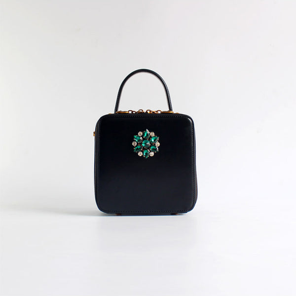 Ladies Boxy Leather Over The Shoulder Bag Leather Handbags For Women Accessories