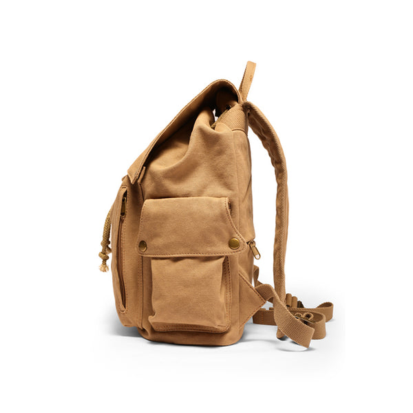 Ladies Canvas Drawstring Backpack Purse Travel Backpack Rucksack For Women Quality