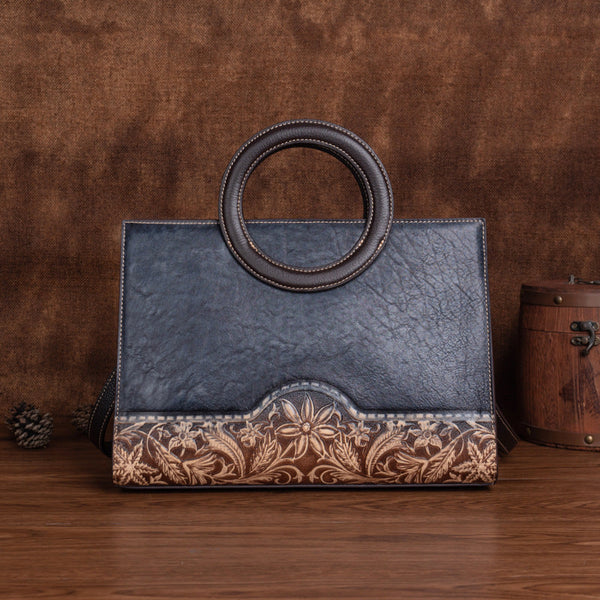 Ladies Leather Handbags Brown Shoulder Bag For Women Badass