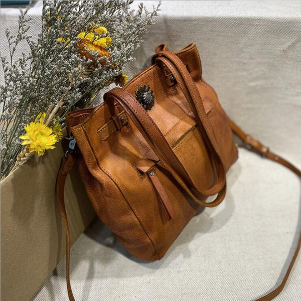 Ladies Leather Over The Shoulder Tote Bag Purse Handbags For Women Affordable