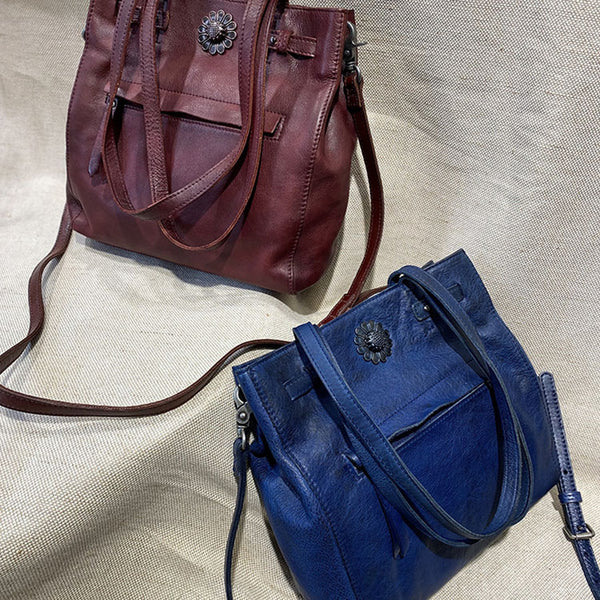 Ladies Leather Over The Shoulder Tote Bag Purse Handbags For Women Fashion