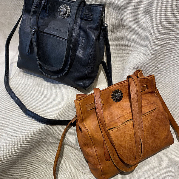 Ladies Leather Over The Shoulder Tote Bag Purse Handbags For Women Funky