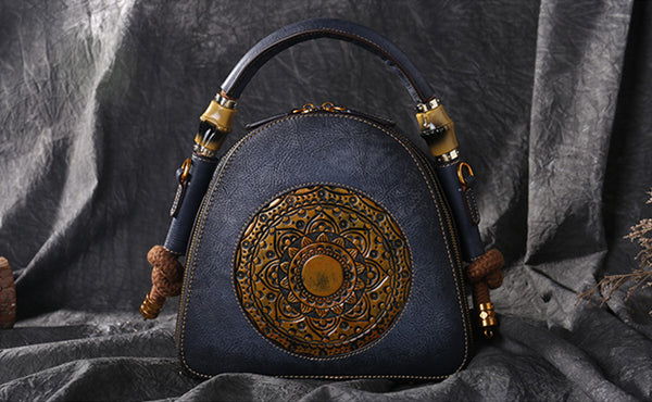 Ladies Embossed Leather Over The Shoulder Handbags Side Bags For Women
