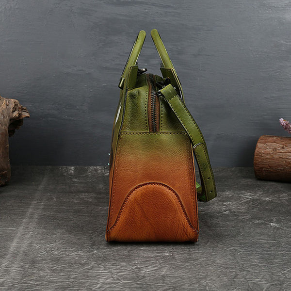 Ladies Lotus Brush OFF Leather Handbags Cross Shoulder Bag For Women Affordable