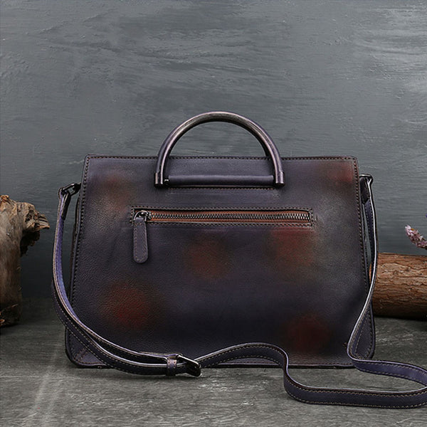 Ladies Lotus Brush OFF Leather Handbags Cross Shoulder Bag For Women Minimalist