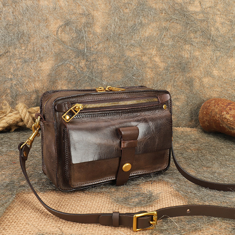 Ladies-Quilted-Leather-Side-Bag-Cross-Shoulder-Bag-Purse-For-Women-Badass