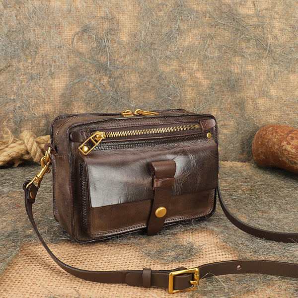 Ladies-Quilted-Leather-Side-Bag-Cross-Shoulder-Bag-Purse-For-Women-Badass