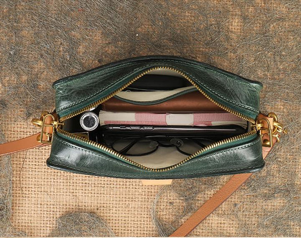 Ladies-Quilted-Leather-Side-Bag-Cross-Shoulder-Bag-Purse-For-Women-Handmade