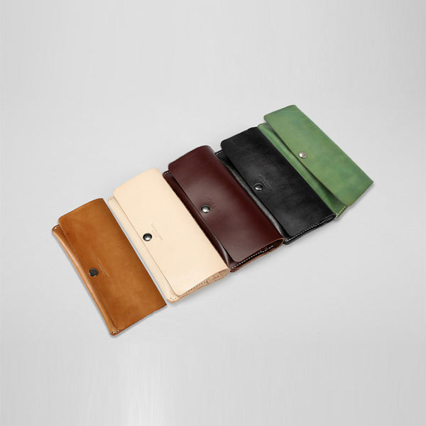 Ladies Slim Leather Billfolds Purse Long Wallets