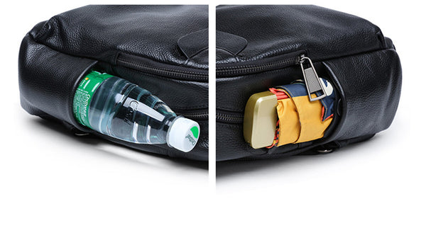 Ladies Small Black Leather Rucksack Leather Women's Backpack Purses Work Bag