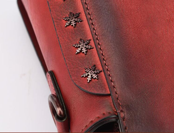 Ladies Small Leather Crossbody Bag Purse Genuine Leather Handbags For Women Genuine-Leather